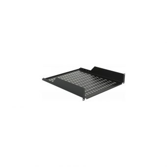 Mirsan Rack Shelf RAL9005 2U 55cm Depth for 50kg Black RAK2U55.01