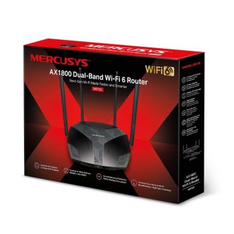 Mercusys AX1800 Dual-Band Wi-Fi 6E Router Black MR70X - Image 4