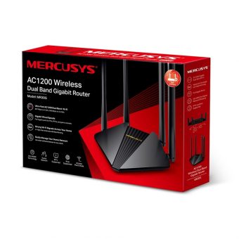 Mercusys AC1200 Dual-Band Wi-Fi 5E Router Black MR30G - Image 4