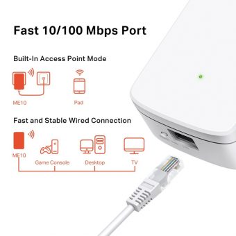 Mercusys N300 Wi-Fi 4E Range Extender White ME10 - Image 3