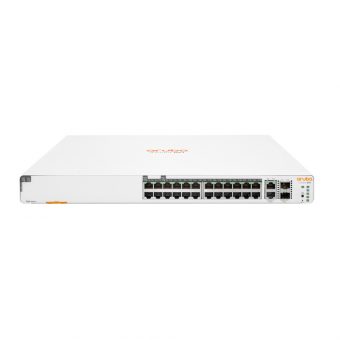 HP Enterprise Aruba Instant-On 1960 24-Port 10Gbase-T SFP+ PoE 370W Managed L2/L3 White Switch JL807A