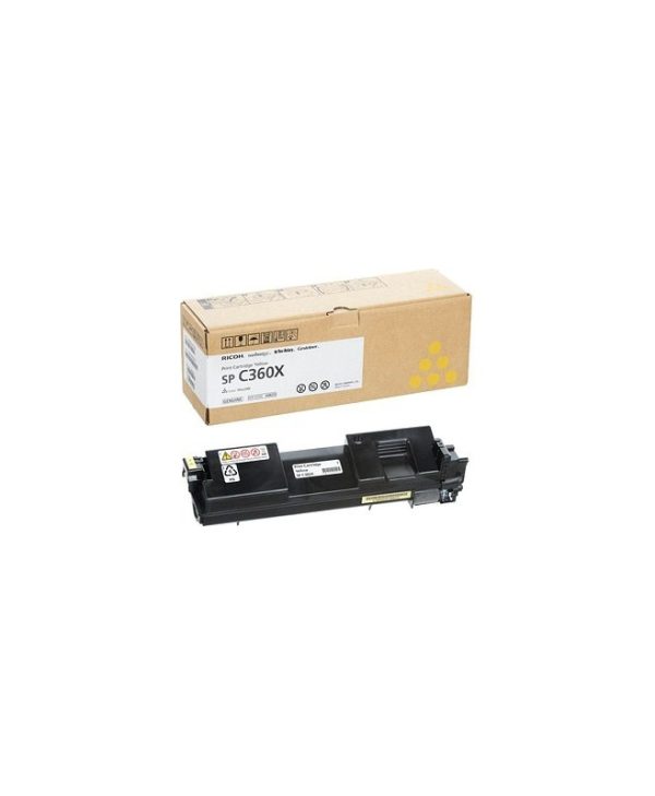 Ricoh SP C360X Toner Yellow 9k Pgs 408253