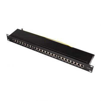 LogiLink Patch Panel 1U 19" 24-Port RJ45 Cat.6a LSA Rack Mount Black NP0061 - Image 3
