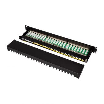 LogiLink Patch Panel 1U 19" 24-Port RJ45 Cat.6a LSA Rack Mount Black NP0061 - Image 5