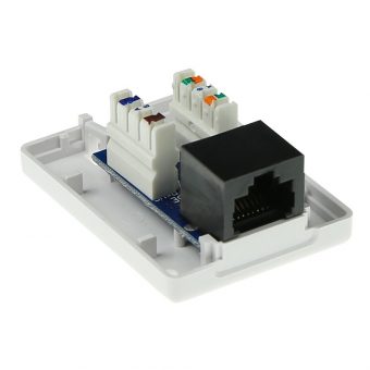 Intronics ACT UTP 1-Port RJ45 Cat.5e LSA Sticker Wall Junction Box White FA5003 - Image 3