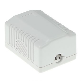 Intronics ACT UTP 1-Port RJ45 Cat.6 LSA Sticker Wall Junction Box White FA6003 - Image 2
