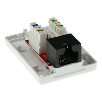 Intronics ACT UTP 1-Port RJ45 Cat.6 LSA Sticker Wall Junction Box White FA6003 - Image 3