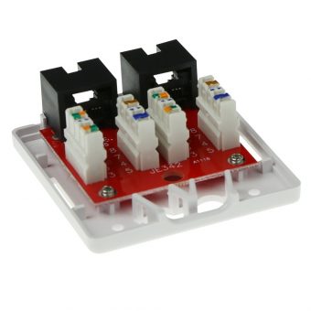 Intronics ACT UTP 2-Port RJ45 Cat.6 LSA Sticker Wall Junction Box White FA6002 - Image 3