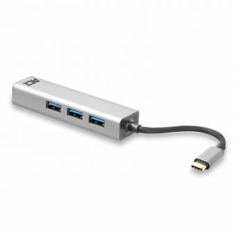 Intronics ACT USB-C 1-Port RJ45 Gigabit LAN 3-Port USB 3.2 HUB Silver AC7055 - Image 4