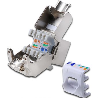 Digitus Keystone Module Insert STP RJ45/LSA Cat.6a ToolFree Silver DN-93615 - Image 5