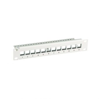 EFB-Elektronik Keystone Patch Panel 1U 10" 12-Ports White 691826TS