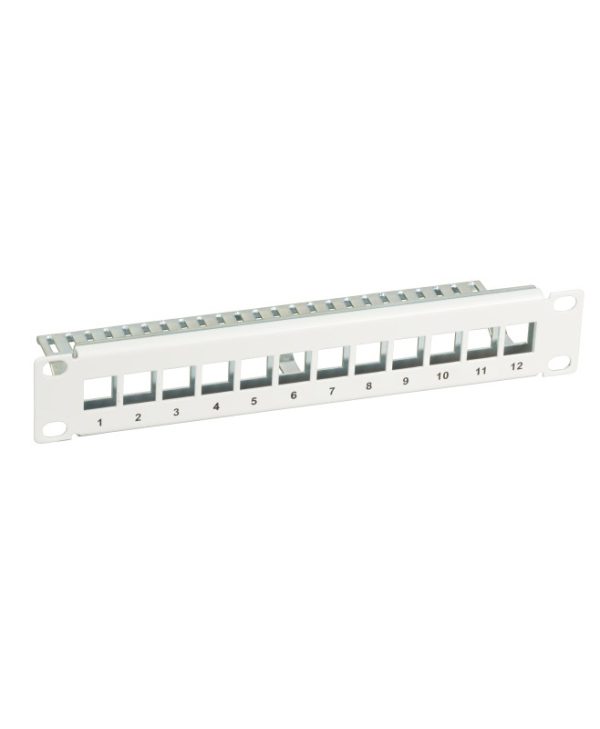 EFB-Elektronik Keystone Patch Panel 1U 10" 12-Ports White 691826TS