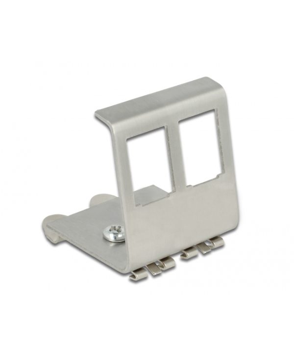 Delock 2-Port Din Rail Modular Keystone Adapter 86255