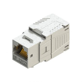 Roline Keystone Module Insert STP RJ45/LSA Cat.8 ToolFree Silver 26.11.0381-50