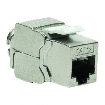 LogiLink Keystone Module Insert STP RJ45/LSA Cat.6a ToolFree Slim Silver NK4003