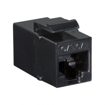 LogiLink Keystone Module Coupler UTP RJ45 Cat.6a Black NK4014