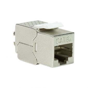LogiLink Keystone Module Insert STP RJ45/LSA Cat.6a ToolFree 14.8mm Silver NK4019