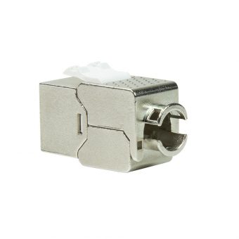 LogiLink Keystone Module Insert STP RJ45/LSA Cat.6a ToolFree 14.8mm Silver NK4019 - Image 2