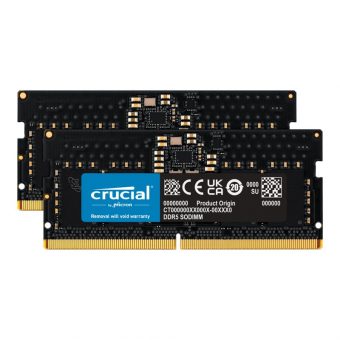 Crucial 64GB (2 x 32 GB) 4800MHz C40 DDR5 SO-DIMM CT2K32G48C40S5