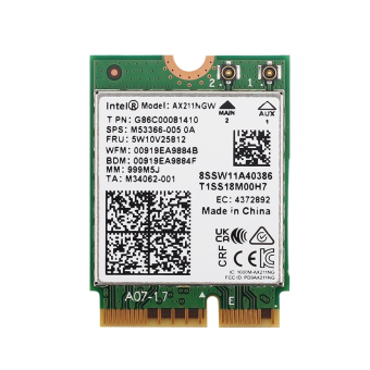 Intel Wi-Fi 6 AX211 Network Adapter M.2 2230 Bulk AX211.NGWG