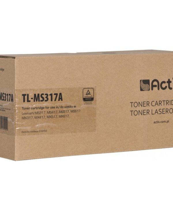 Actis TL-MS317A Toner For Lexmark 51B2000 Black 2.5k Pgs