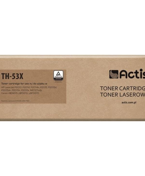 Actis TH-53X Toner For HP 53X Q7553X And Canon CRG-715H Black 7k Pgs