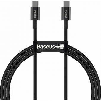 Baseus Superior USB 2.0 cable USB-C male to  USB-C male Black 1m CATYS-B01