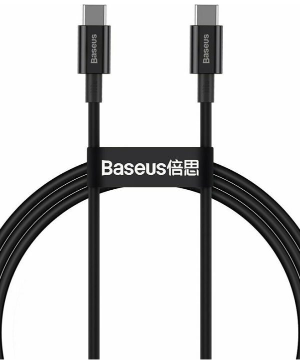 Baseus Superior USB 2.0 cable USB-C male to  USB-C male Black 1m CATYS-B01