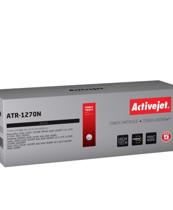 Activejet ATR-1270N Toner For Ricoh 1270D 888261 Black 7k Pgs