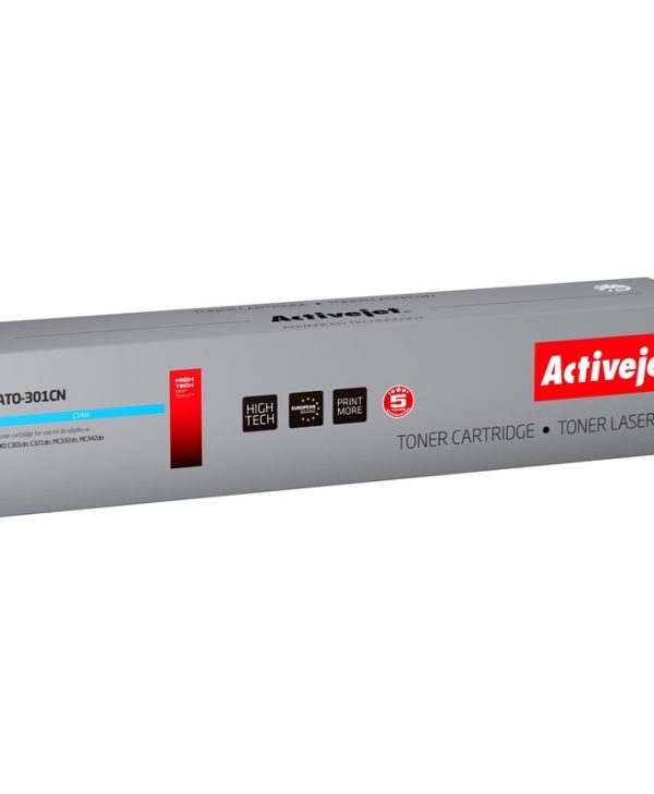 Activejet ATO-301CN Toner For OKI 44973535 Cyan 1.5k Pgs