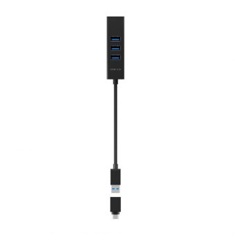 Raidsonic ICY BOX 4-port Usb Hub & LAN adapter with Usb 3.0-A & Usb 3.0-C IB-HUB1419-LAN - Image 5