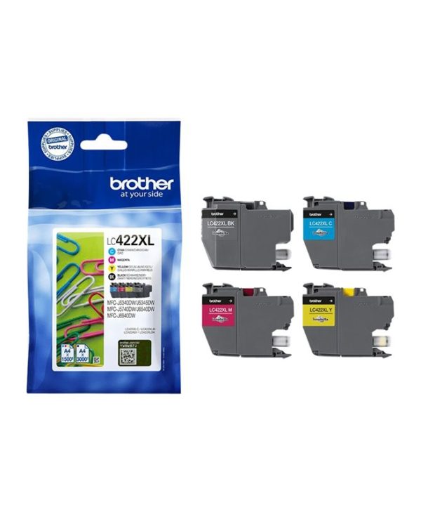 Brother LC-422XLVAL Ink XL Value Pack CMYK