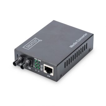 Digitus Fiber Gigabit Media Converter RJ45 Multi-Mode 0.5km Black DN-82110-1
