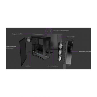MSI MPG VELOX 100R Midi Tower Tempered Glass Black 306-7G18R21-809 - Image 7