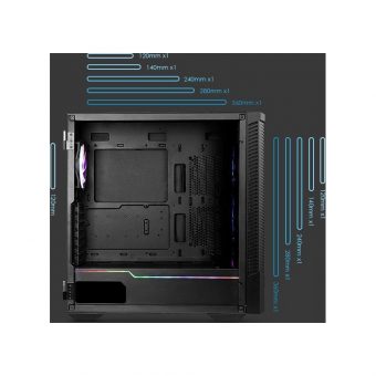 MSI MPG VELOX 100R Midi Tower Tempered Glass Black 306-7G18R21-809 - Image 11