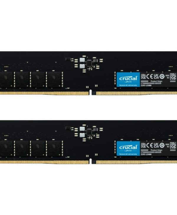 Crucial 32GB (2 x 16GB) 4800MHz DDR5 Black CT2K16G48C40U5