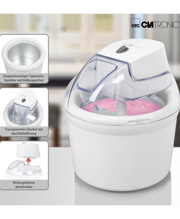 Clatronic ICM 3764 Ice Cream Maker White 4006160639568