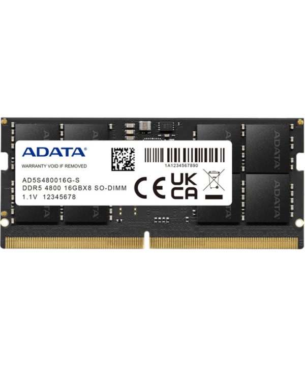 Adata Premier 16GB DDR5 4800MHz CL40 1xR SO-DIMM Tray AD5S480016G-S