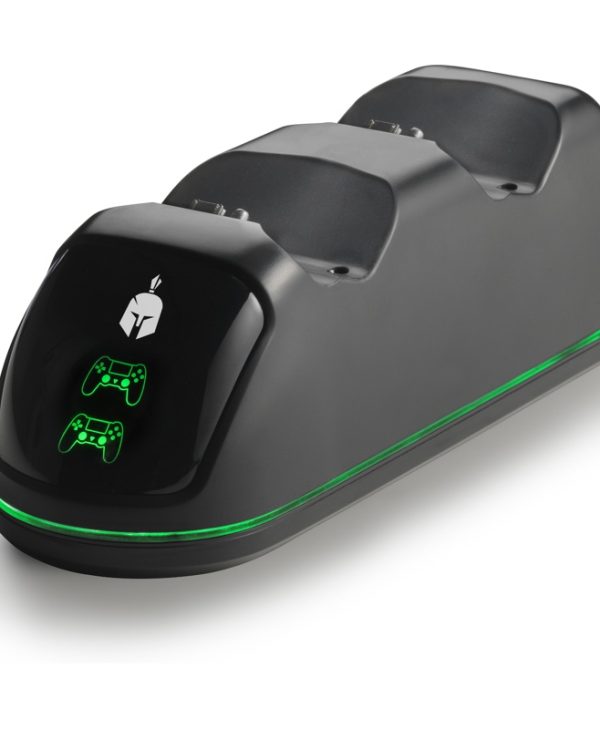 Spartan Gear Dual Charging Dock Station For Playstation 4 Controller Black 5207011008079