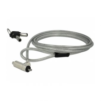 Delock Navilock Security Cable Key Lock 1.8m Steel for Noble Wedge & HP Elite X2 20654