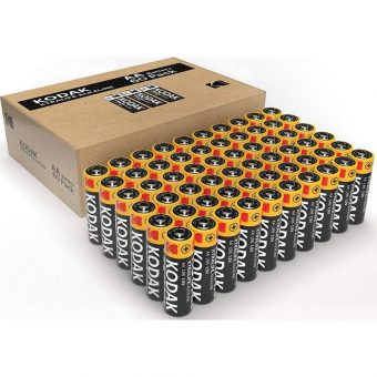 Kodak XTRALIFE AA alkaline battery pack of 60pcs