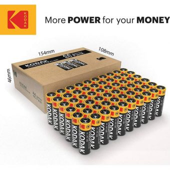 Kodak XTRALIFE AA alkaline battery pack of 60pcs - Image 3