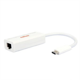 Roline USB-C 3.2 Gigabit Lan Network Adapter White 12.02.1109