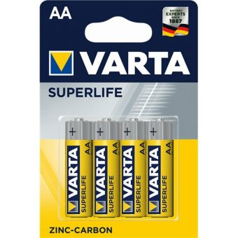 Varta Superlife AA Zinc battery pack of 4pcs 4008496556267