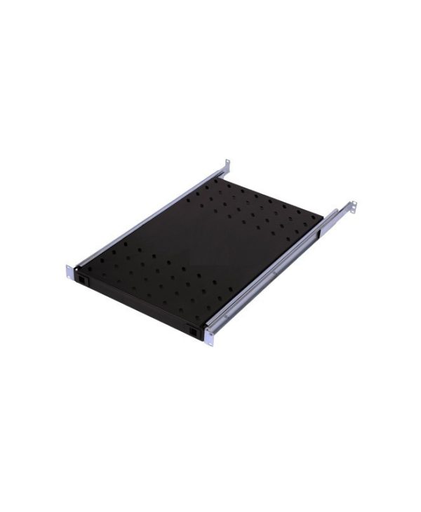 Mirsan 19" 1U Rack-Shelf 55-65cm 20Kgr Telescopic Black HRK80.01
