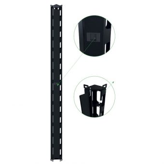 Mirsan 42U Vertical Cable Managment Frame For Racks Set of 2 Black MR.ODK42U.01