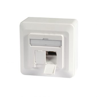 EFB-Elektronik STP 2-Port RJ45 Cat.6a Wall Mount Outlet Ivory ET-25133AV5-R