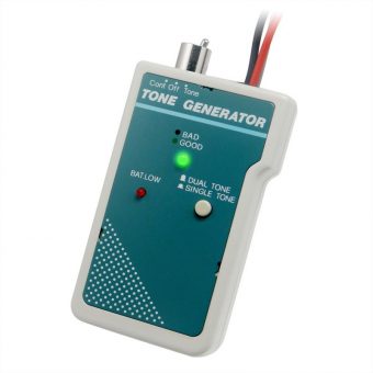 Hobbes 256711A 9V Tone Generator RJ11 Jack & Black and Red Allligator Clips Grey 13.01.3271-4