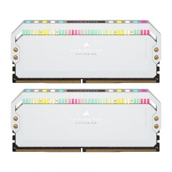 Corsair Dominator Platinum RGB 64GB (2 x 32GB) 5200MHz DDR5 White CMT64GX5M2B5200C40W