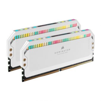 Corsair Dominator Platinum RGB 64GB (2 x 32GB) 5200MHz DDR5 White CMT64GX5M2B5200C40W - Image 2